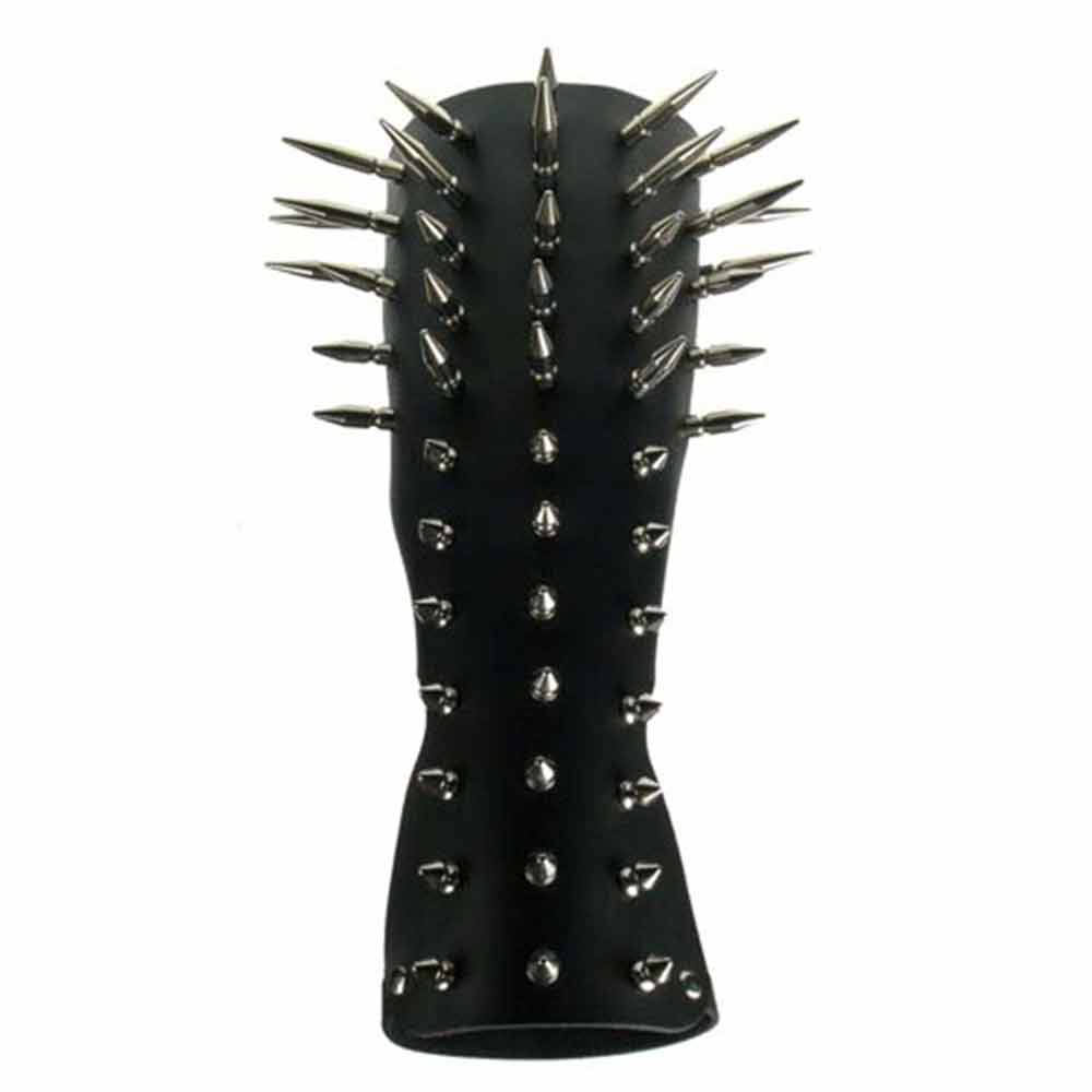 Bullet 69 - Gauntlet with spikes Polsband - Zwart